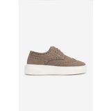 Valmenti Erkek Hakiki Deri Vizon Nubuk Sneakers & Spor Ayakkabı 871 1207 ERK ERK Y25 VIZON NBK