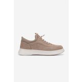 Valmenti Erkek Hakiki Deri Vizon Nubuk Sneakers & Spor Ayakkabı