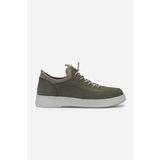 Valmenti Erkek Hakiki Deri Yeşil Nubuk Sneakers & Spor Ayakkabı 298 VAL-9169-F412 ERK AYK Y25 OLIVE DANTE