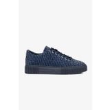Valmenti Erkek Lacivert Hakiki Deri Sneakers & Spor Ayakkabı