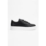 Valmenti Erkek Siyah Hakiki Deri Sneakers & Spor Ayakkabı