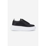 Valmenti Kadın Deri Siyah Floter Sneakers & Spor Ayakkabı 1115 8026 Bn Ayk Y25 Sıyah Fltr