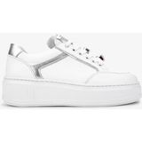 Valmenti Kadın Deri Sneakers & Spor Ayakkabı 1116 450 Bn Ayk Y25 Byz Fltr/lm Grn/lm Ts - Beyaz