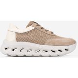 Valmenti Kadın Hakiki Deri Bej Sneakers & Spor Ayakkabı 1182 1705 Bn Ayk Y26 A.bej Suet/dr