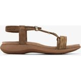 Valmenti Kadın Hakiki Deri Camel Düz Sandalet 1141 47962-4 Bn Sndlt Y26 Camel/bronze/strass