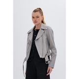 Valmenti Kadın Hakiki Deri Gri Mont 616 Z-3934 Bn Derımont SK24/25 Grı Derı - XL
