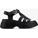 Valmenti Kadın Hakiki Deri Siyah Deri Düz Sandalet 1141 842 Bn Sndlt Y26 Black Leather - Siyah - Deri