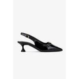 Valmenti Kadın Hakiki Deri Siyah Rugan Comfort Ayakkabı 611 H51005 BN AYK SK25-26 BLACK VERNICE