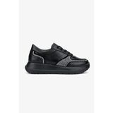 Valmenti Kadın Hakiki Deri Siyah Sneakers & Spor Ayakkabı 1107 514 BN AYK SK25-26 SIYAH