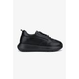 Valmenti Kadın Hakiki Deri Siyah Sneakers & Spor Ayakkabı 1107 522 BN AYK SK25-26 SIYAH