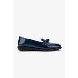 Valmenti Kadın Lacivert Hakiki Deri Casual Ayakkabı 611 E1710-03 BN AYK SK25-26 BLUE VERNICE