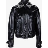 Valmenti Kadın Siyah Deri Mont 616 Z-4043 Bn Derımont SK25/26 Black Zeno Zıg - XL