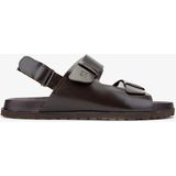 Valmenti Sandals Factory Lorenza 60 17627 Kahverengi Hakiki Erkek Deri Sandalet