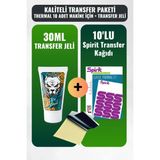 Valor 10 Adet Thermal Kaliteli Transfer Kağıdı + 30 ml Stencil Jeli – Net ve Kalıcı Şablon Seti - Renkli