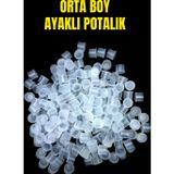 Valor 250 Adet - 15 Çap Ayaklı Pota – Orta Boy Pigment Kabı - Dövme Potası