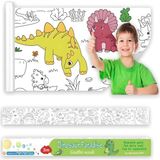 Valor Aputue Çocukların Çizim Rulosu, 300X38CM Dev Boyama Kağıdı Rulosu, Kendinden Yapışkanlı ve Iz Bırak