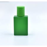 Valor Boş Parfüm Şişesi, Yeşil Zarafet Kare Tasarımı, Kolay Doldurulabilir, 30ML