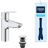 Valor Grohe Start Spiralli Lavabo Bataryası | Uzatılabilir Başlık | M - Boyut | Bas - Aç Gider Setli | Su
