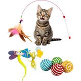 Valor Kyrotech Interaktif Kedi Oyuncağı Seti, Peluş Oyuncak, Kedi Oyun Oltası, Avlanma Geliştirici, Zeka