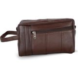 Valor Liberty Leather - Hakiki Koyun Nappa Deri Unisex Lüks Tuvalet Seyahat Çantası | Erkekler ve Kadınla