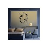 VALOR MAKİNA TASARIM JAPON BALIĞI DEKOR TABLO SİYAH 40 x 49