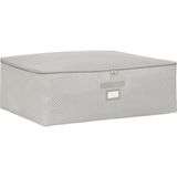 Valor Ocean Home Textile Büyük Boy Gri Balıksırtı Baza Altı Hurç 62 x 46 x 22 cm