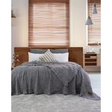 Valor Şaheser Home Collection Müslin Yatak Örtüsü Çift Kişilik Oscar K.gri - 00-Siyah - Beyaz