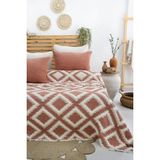 Valor Şaheser Home Collection Müslin Yatak Örtüsü Seti Çift Kişilik Sonia Kiremit - 00-Siyah - Beyaz
