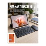 VALOR Sim Kart Destekli Android Tablet Bluetooth Klavye Ve Kablosuz Mouse Seti Geniş Ekran Taşınabilir Tas
