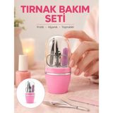 Valor Tırnak Bakım Manikür Pedikür Seti 4 Parça Pembe Minimal ve Dayanıklı Yeni Nesil