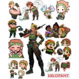Valorant Sticker Telefon Laptop Notebook Tablet Defter Matara Stiker Etiket ST493