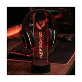 Valorant Tasarımlı Dekoratif LED Işıklı Gaming Kulaklık Standı - Oyuncu Masası Aksesuarı