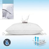 Valoroso Tekstil 2 Adet Micro Sıvı Geçirmez Yastık Alezi | Su Geçirmez Yastık Koruyucu 2'li Set - 50 x 70 cm - Beyaz