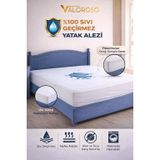 Valoroso Tekstil Fitted Full Kenar Su Sıvı Geçirmez Yatak Koruyucu Alez – 100x200 / 120x200 / 160x200 / 180x200 cm / 200x200 cm (120x200)