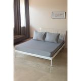 Valoroso Tekstil Lastikli Çarşaf Seti ( Yastık Kılıfı Dahil ) 4 Ebat - 90 X 190 - Gri