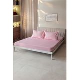 Valoroso Tekstil Lastikli Çarşaf Seti ( Yastık Kılıfı Dahil ) 4 Ebat - 90 X 190 - Pembe