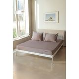 Valoroso Tekstil Lastikli Çarşaf Seti ( Yastık Kılıfı Dahil ) 4 Ebat - 90 X 190 - Sütlü Kahve