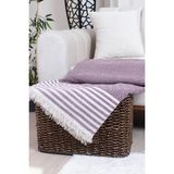 Valoroso Tekstil Pamuklu Püsküllü Elmas Desenli Koltuk Örtüsü 170X210 cm | Dekoratif Kanepe, Yatak ve Tv Örtüsü - 170 x 210 cm - Bordo