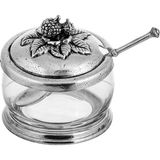 Valpeltro Kalay Cam Reçellik 9 cm - Gümüş - Standart