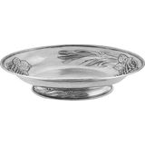 Valpeltro Kalay Dekorlu Oval Servis 34 cm - Gümüş - Standart