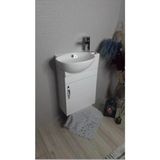 Valrise Banyo Ve Tuvalet Mini Köşe Lavabo 28X45 Cm (Banyo Dolabı Dahil)