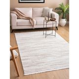 Vals Bej Salon Halısı Koridor Kesme Yolluk Yumuşak Doku Kaymaz Tozumaz Dokuma Makine Halısı 02 - 200 x 250 cm