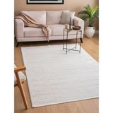 Vals Krem Salon Halısı Koridor Kesme Yolluk Yumuşak Doku Kaymaz Tozumaz Dokuma Makine Halısı 01 - 100 x 150 cm