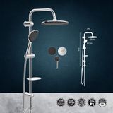 Valtemo Beksa Yapı Valtemo Aqua Chrome Space Tepe Duş Seti VS5120