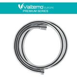 Valtemo Europe 150 Cm Çift Kenetli, Sık Örgülü Parlak Krom Çelik Fıskiye Hortumu VS-204