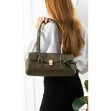 Valu Accessorize Kadın Toka Detaylı El Omuz ve Kol Çantası Helen - Haki