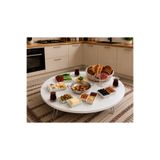 VALU HOME 90 cm Yuvarlak Yer Sofrası Katlanabilir Yer Masası Orta Sehpa Kahvaltı Masası Çay Sofrası