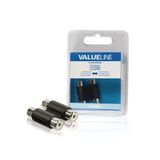 Valueline 2x RCA Erkek Siyah Kalın Ses Bağlantı Kablosu