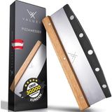 Valuxe 32 cm Paslanmaz Çelik Pizza Bıçağı, Ahşap Saplı, Profesyonel ve Keskin Pizza Kesici