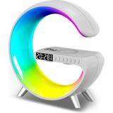 Valx Rgb Çalar Saatli Gece Lambası Fonksiyonlu Bt Destekli Çağrı Cevaplayabilen Hoparlör (G-500W) Beyaz
